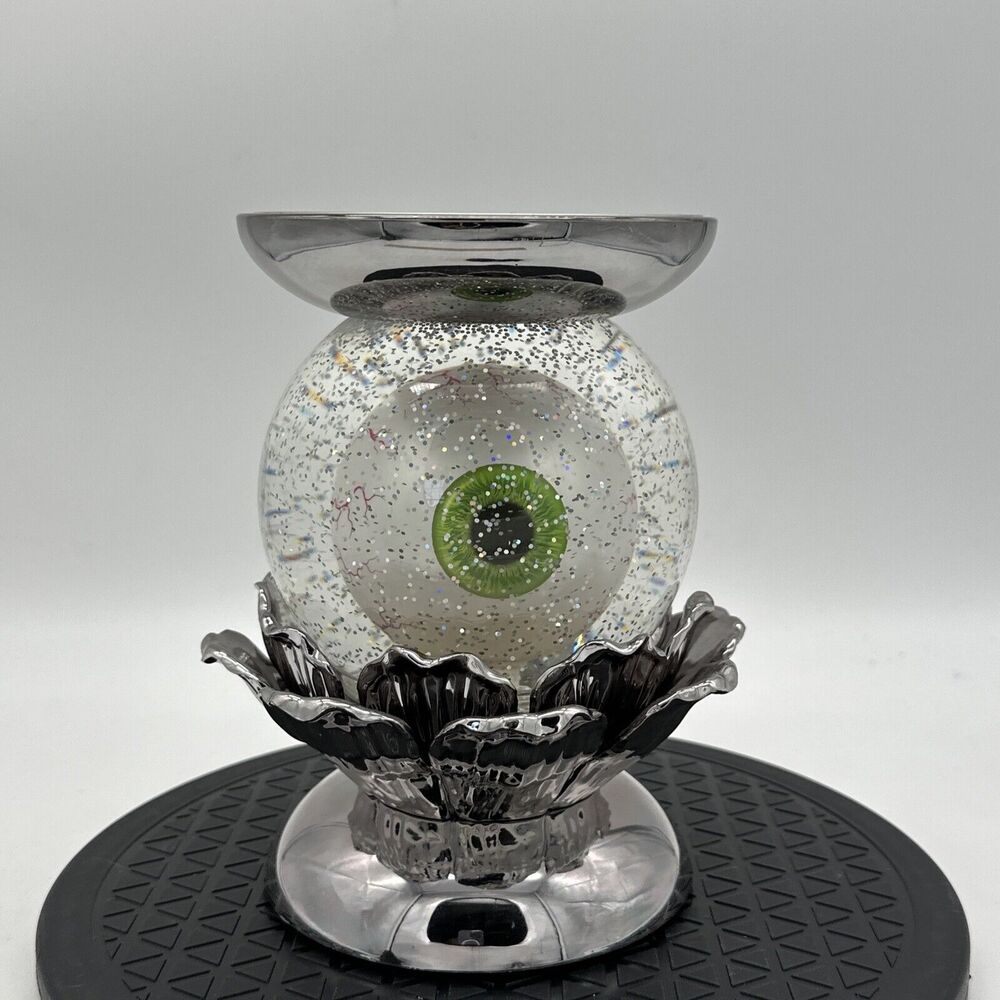 2022 Bath & Body Works Halloween Water Globe Eyeball Pedestal Candle Holder